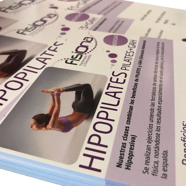 Diseño carteles Fisiona hipopilates