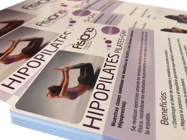 Diseño carteles Fisiona hipopilates