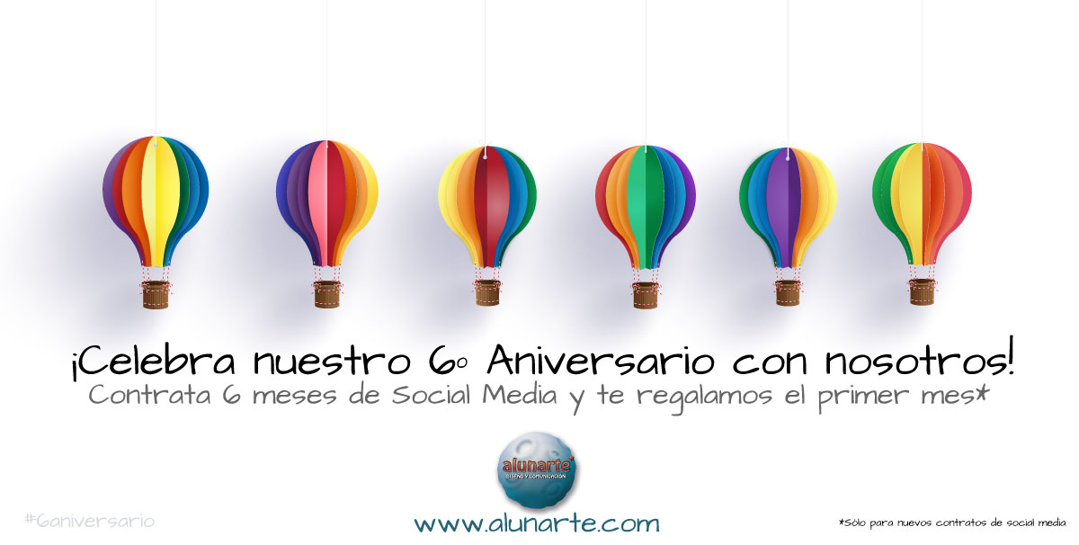 Blog de Marketing | Promoción de redes sociales 6º aniversario