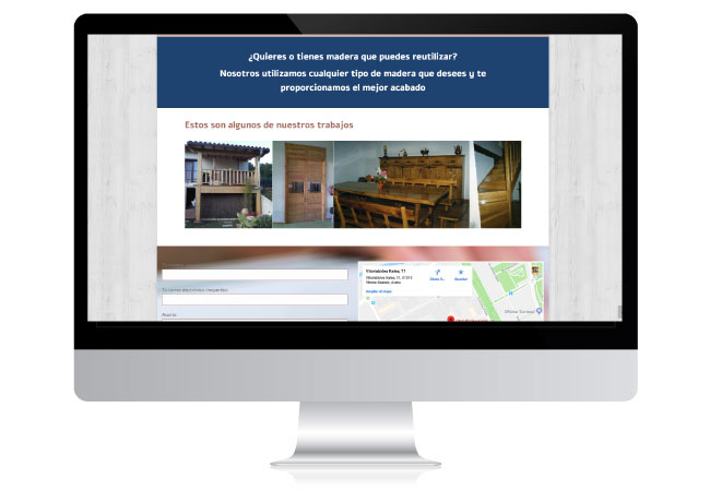 Diseño web Carpintería Arjona Vitoria-Gasteiz