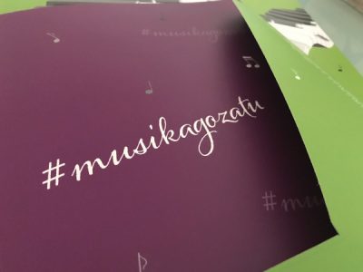 Diseño carpeta para los alumnos de Udaberria Musika