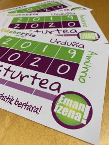 Diseño de folletos para Udaberria Euskaltegia | Vitoria-Gasteiz