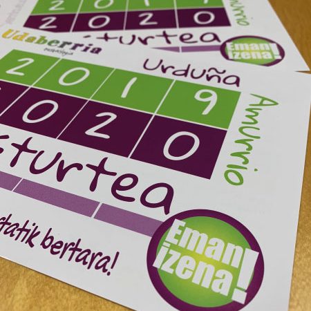 Diseño de folletos para Udaberria Euskaltegia | Vitoria-Gasteiz