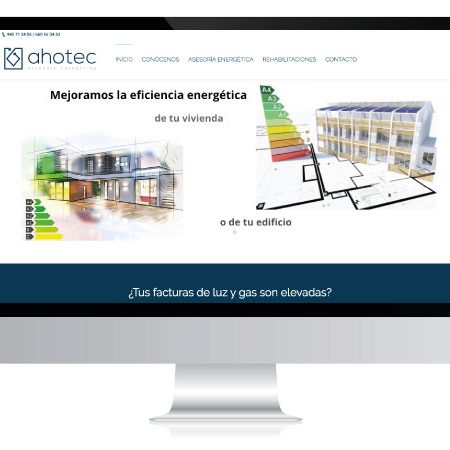 Diseño web para consultoría energética | AHOTEC | Vitoria-Gasteiz