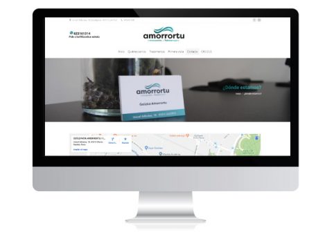 Diseño web para osteopatía | Amorrortu Osteopatía