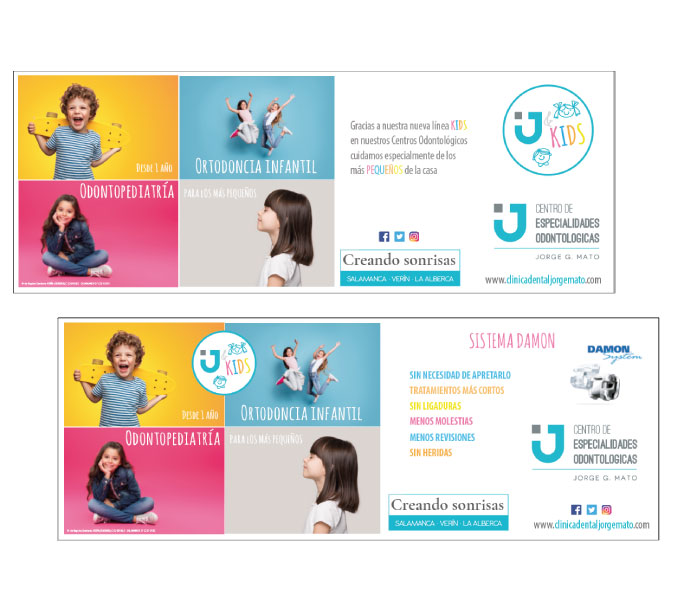 Campaña publicitaria odontopediatría | Alunarte diseño y comunicación