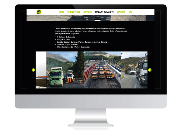 Diseño página web corporativa Arelur | ALUNARTE diseño y comunicación | Vitoria-Gasteiz