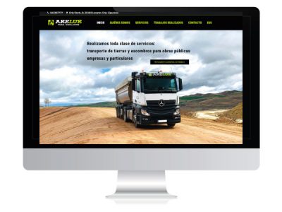 Diseño página web corporativa Arelur | ALUNARTE diseño y comunicación | Vitoria-Gasteiz
