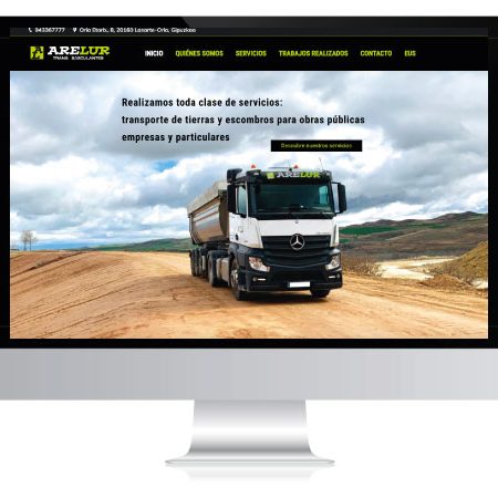 Diseño página web corporativa Arelur | ALUNARTE diseño y comunicación | Vitoria-Gasteiz