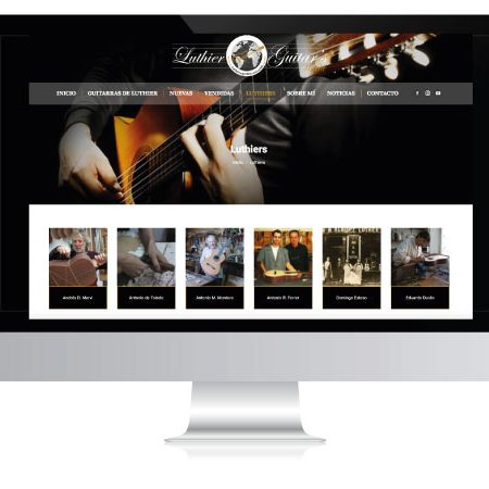 Diseño tienda online guitarras | Luthier Guitars World | Alunarte diseño y comunicación