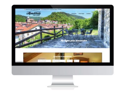 Diseño web para Casa Rural Mendibide | ALUNARTE diseño y comunicación