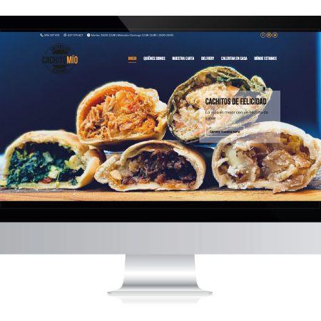 Diseño de página web para Restaurante en Vitoria-Gasteiz | ALUNARTE diseño y comunicación | Cachito Mío Gourmet