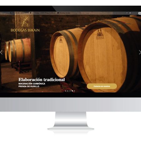 Diseño web para Bodegas Bikain | ALUNARTE diseño y comunicación | Vitoria-Gasteiz