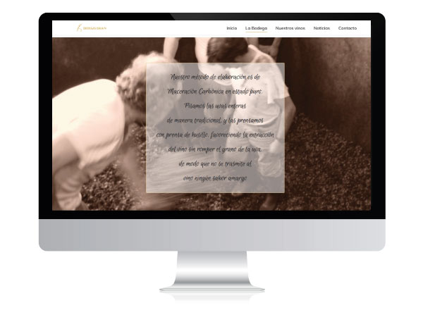 Diseño web para Bodegas Bikain | ALUNARTE diseño y comunicación | Vitoria-Gasteiz