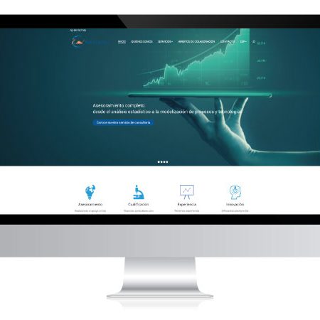 Diseño web para consultoría estadística | Alunarte diseño y comunicación | Vitoria-Gasteiz