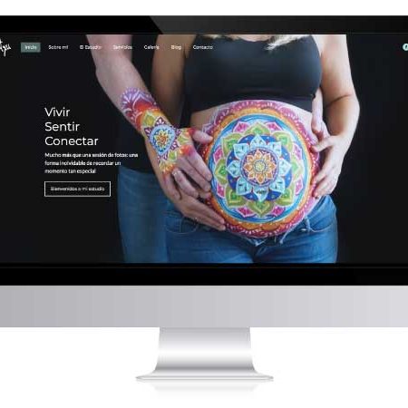 Diseño web de Belly Painting en Vitoria-Gasteiz