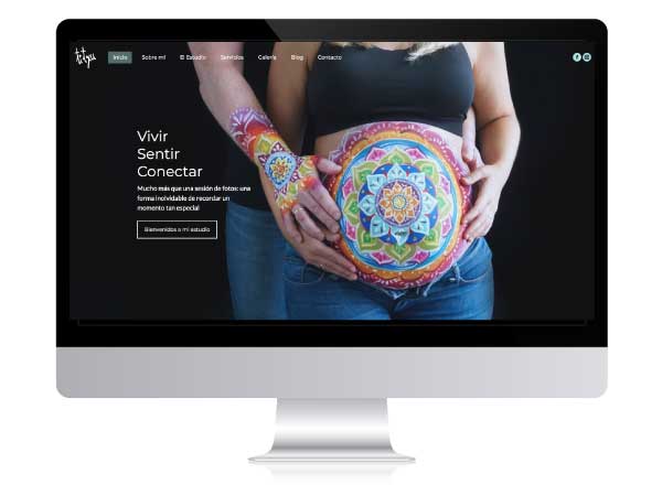 Diseño web de Belly Painting en Vitoria-Gasteiz