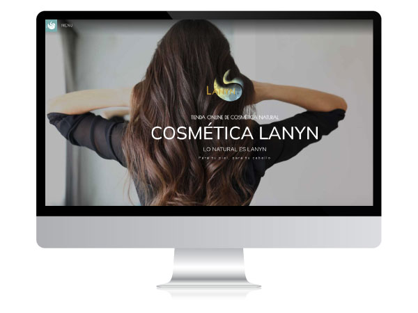 Diseño de tienda online de cosmética natural Lanyn | Alunarte diseño web