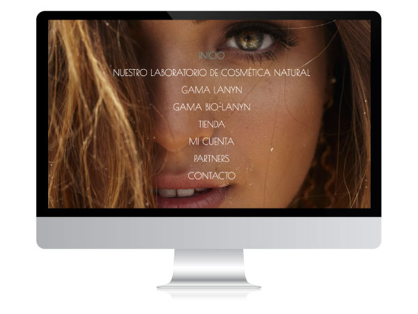 Diseño de tienda online de cosmética natural Lanyn | Alunarte diseño web