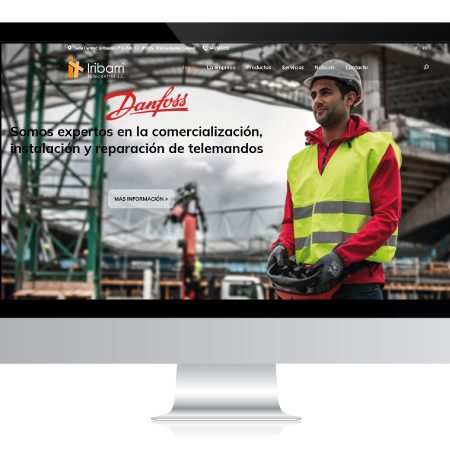 Diseño web para empresa de telecontrol Iribarri - Alunarte diseño y comunicación