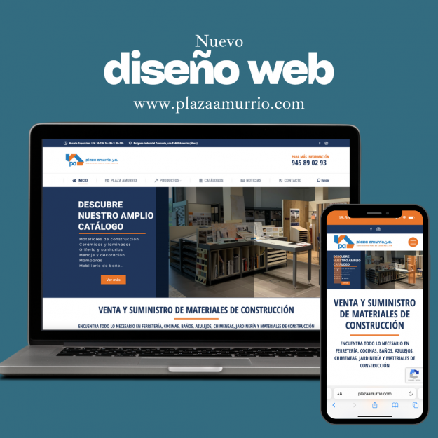 diseño web almacén suministros construcción Amurrio