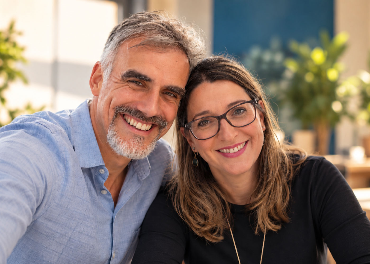 Leire y Mikel, equipo de ALUNARTE en Vitoria-Gasteiz